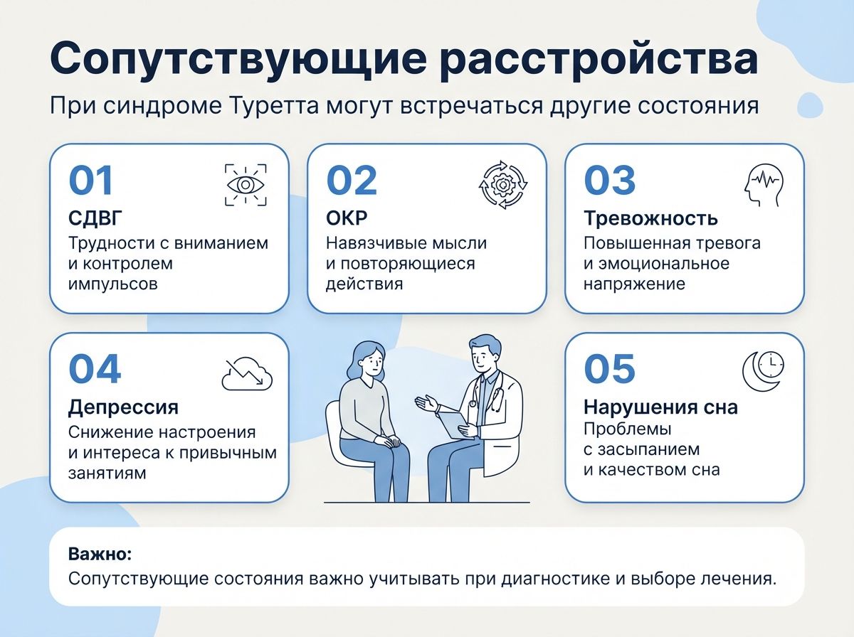 Лечение синдрома Туретта в Кыштыме инфографика