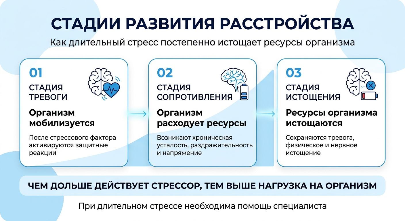 Лечение стресса в Кыштыме инфографика